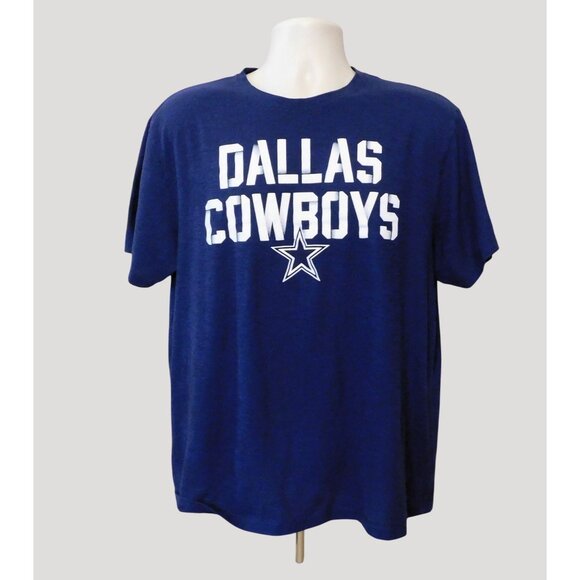 Dallas Cowboys Star Tee Shirt Mens Large Blue Graphic Crewneck Cotton Blend - Picture 5 of 6